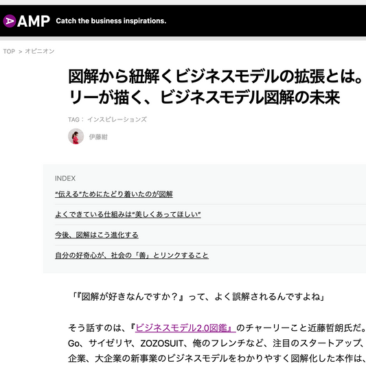 AMP[アンプ] インタビュー掲載